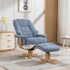 Sardinia Recliner Chair & Footstool in Chacha Ocean